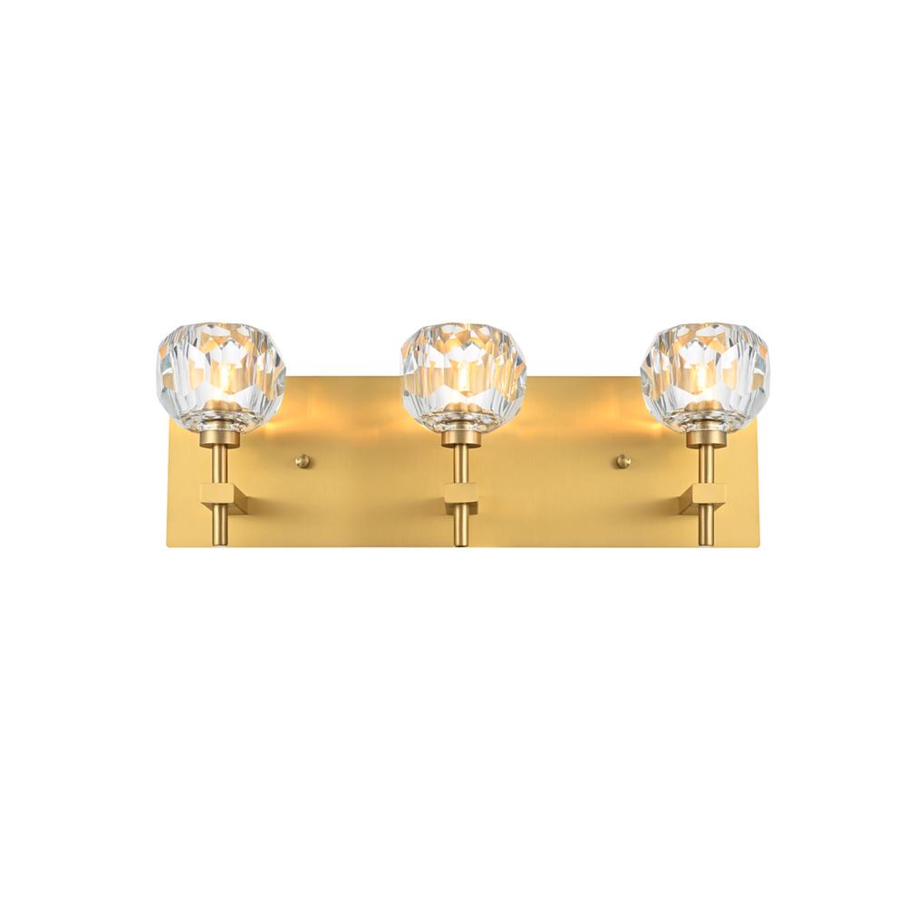 Graham 3 Light Wall Sconce In Gold. Picture 1
