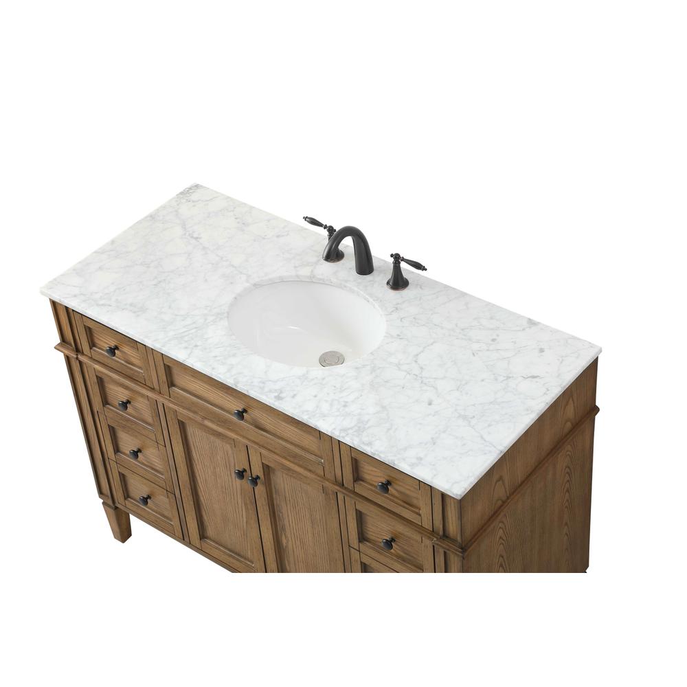 48 Inch Single Bathroom Vanity In Driftwood. Picture 10