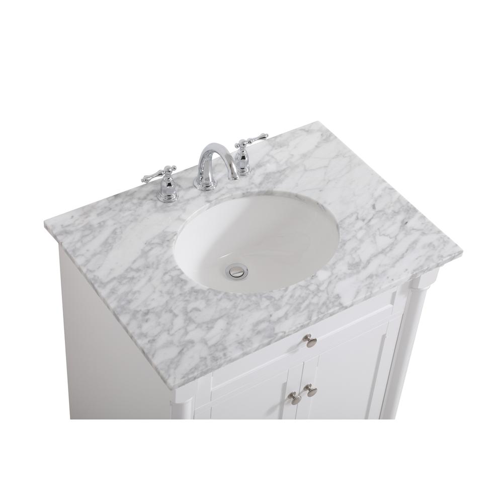 30 Inch Single Bathroom Vanity In  White. Picture 10