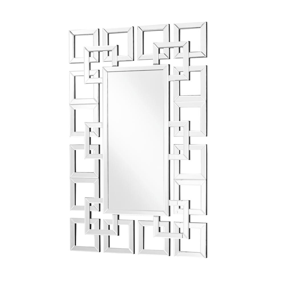 Sparkle 31.5 In. Contemporary Rectangle Mirror In Clear. Picture 1