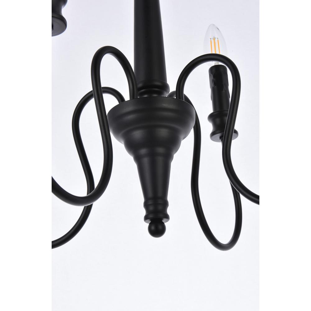 Flynx 4 Lights Pendant In Black. Picture 3