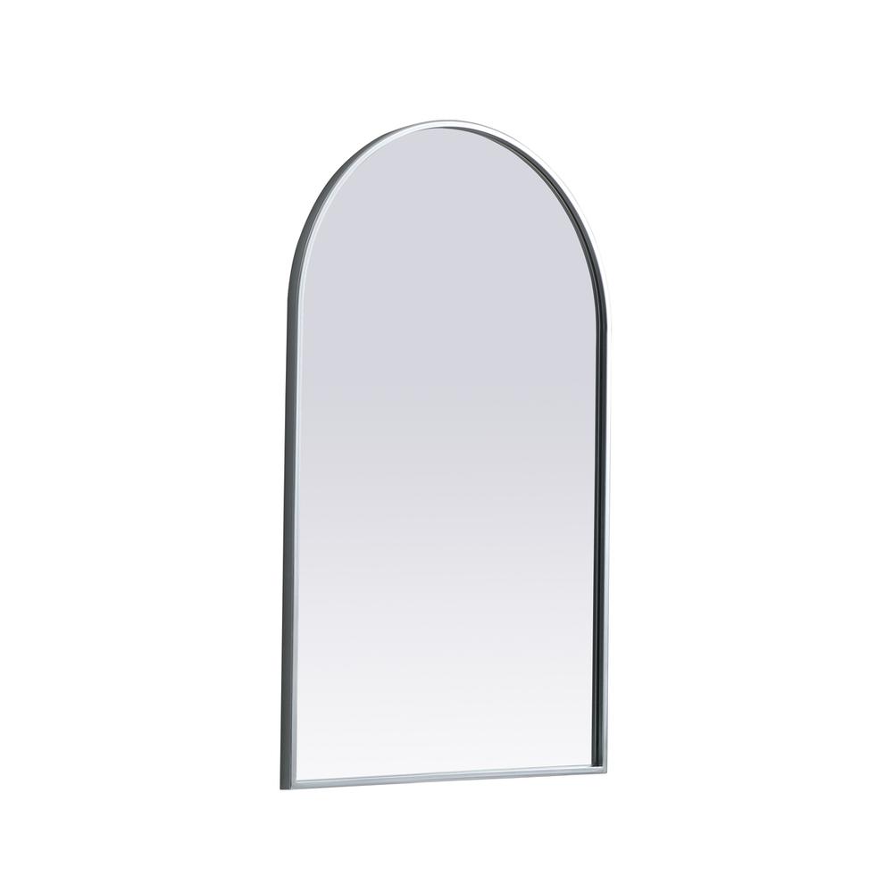 Metal Frame Arch Mirror 22X36 Inch In Silver. Picture 7