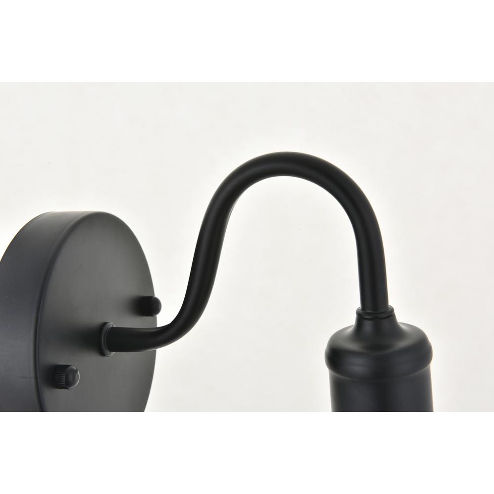 Serif 1 Light Black Wall Sconce. Picture 8