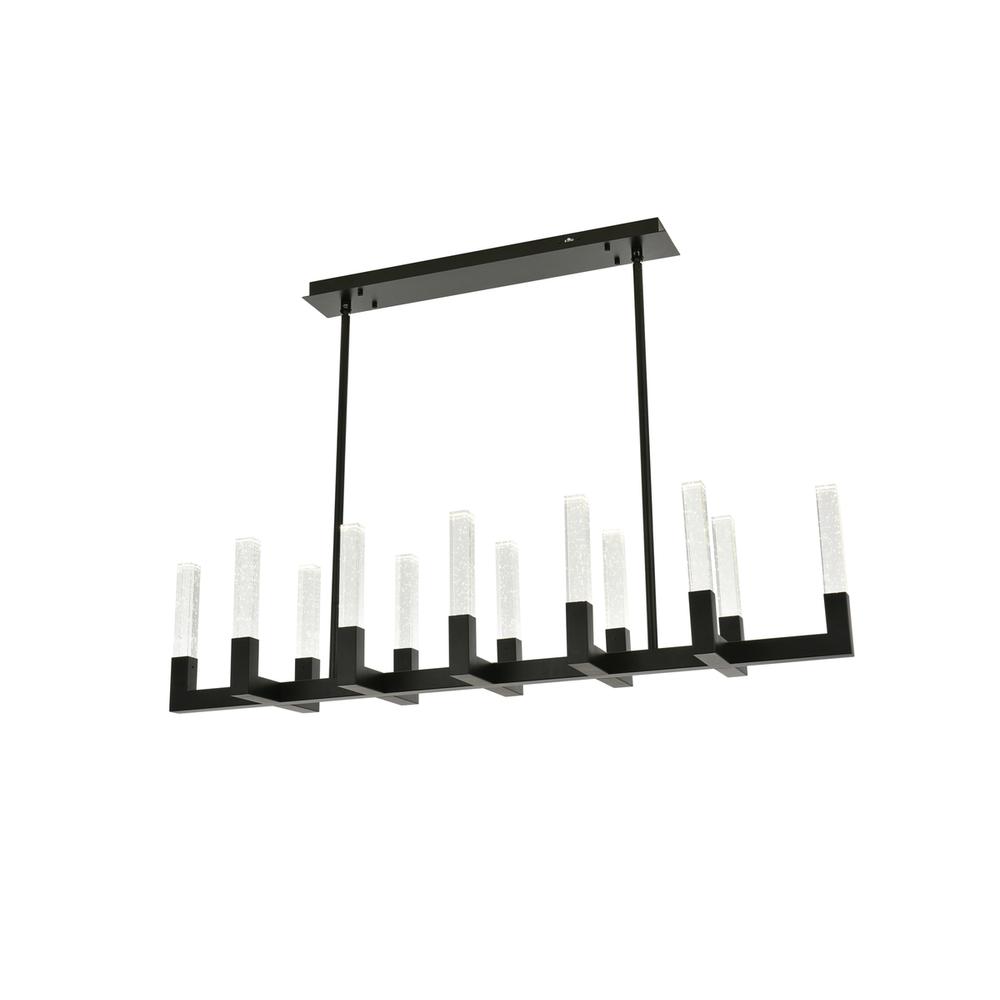 Noemi 54 Inch Adjustable Led Pendant In Black. Picture 3