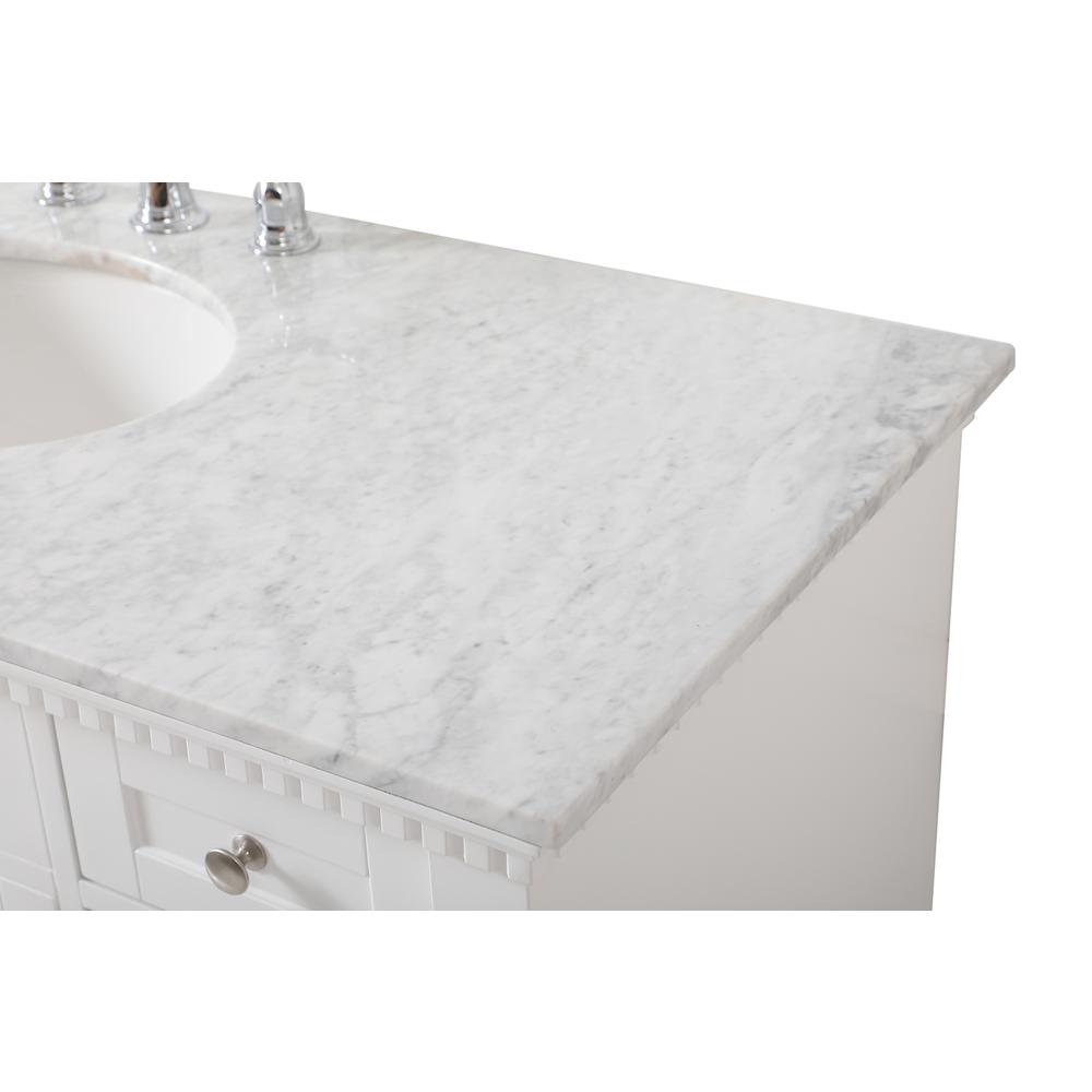 48 Inch Single Bathroom Vanity In  White. Picture 11