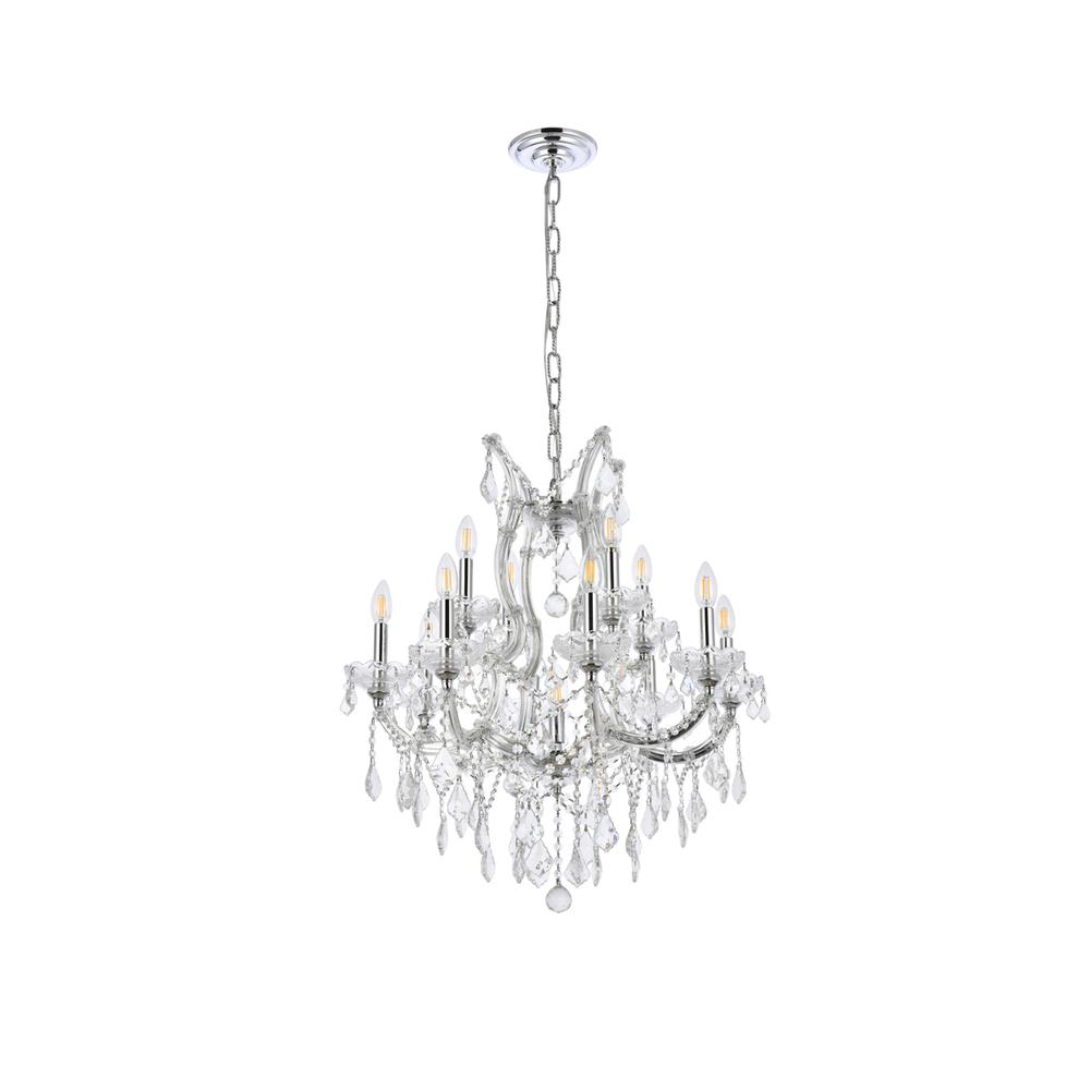 Maria Theresa 13 Light Chrome Chandelier Clear Royal Cut Crystal. Picture 6