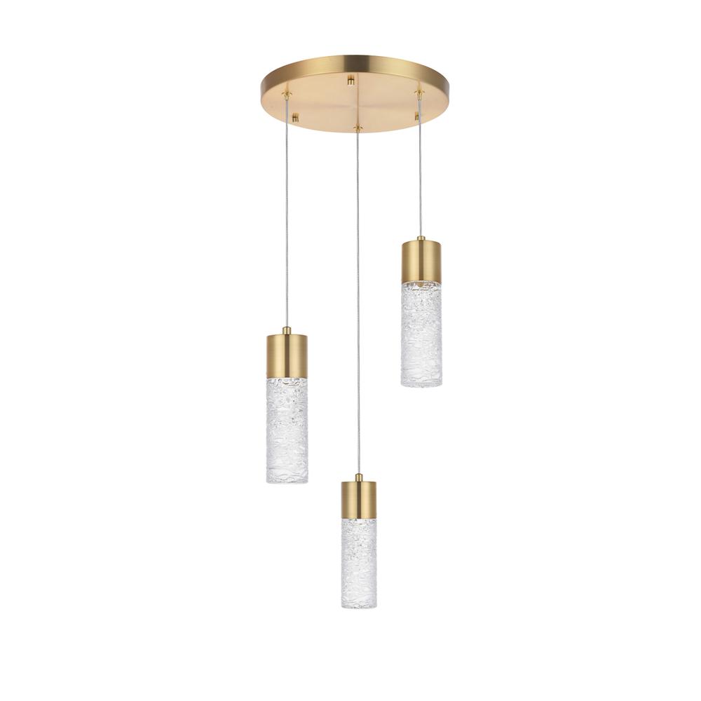Constellation 3 Light Gold Led Pendant. Picture 6