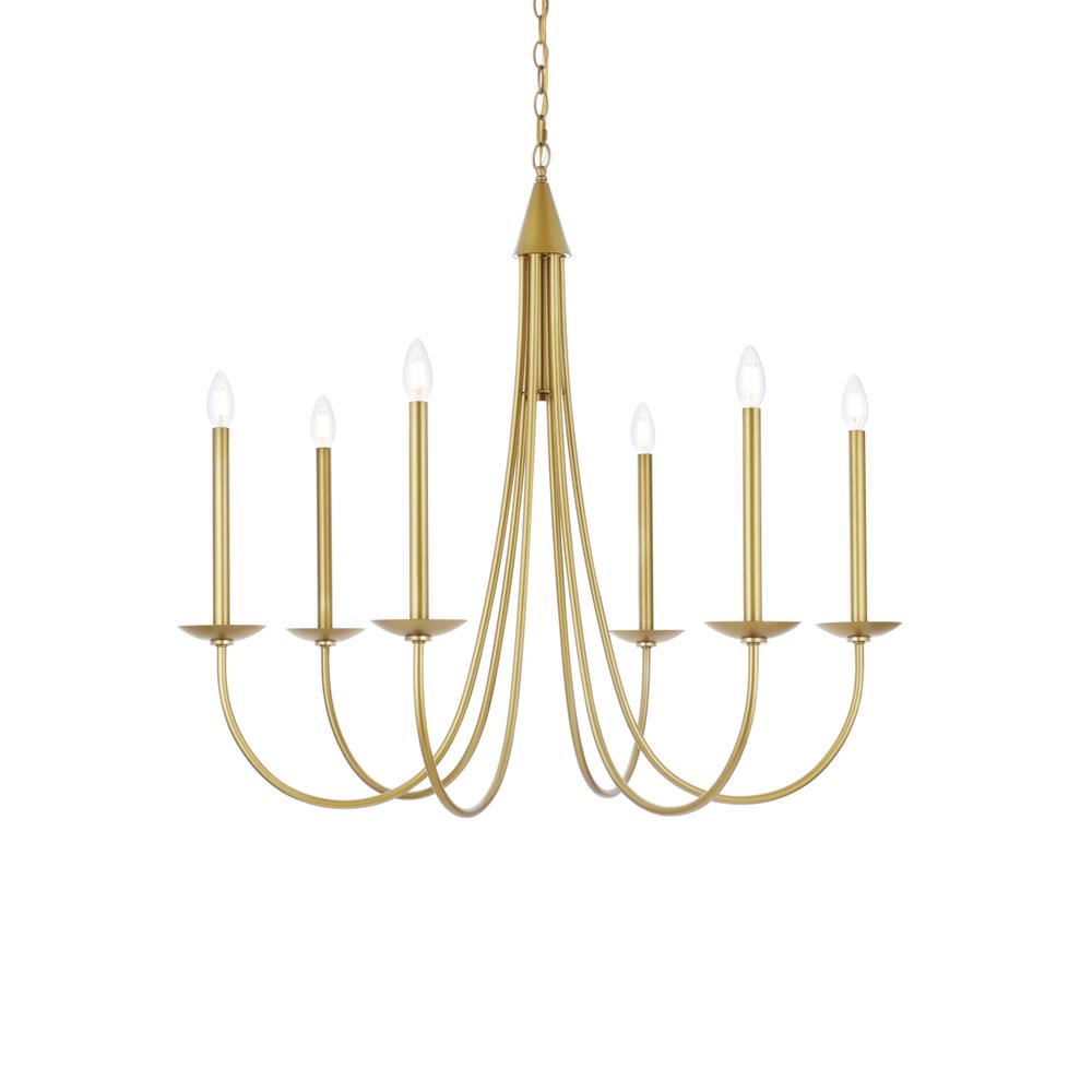 Cohen 36 Inch Pendant In Brass. Picture 2