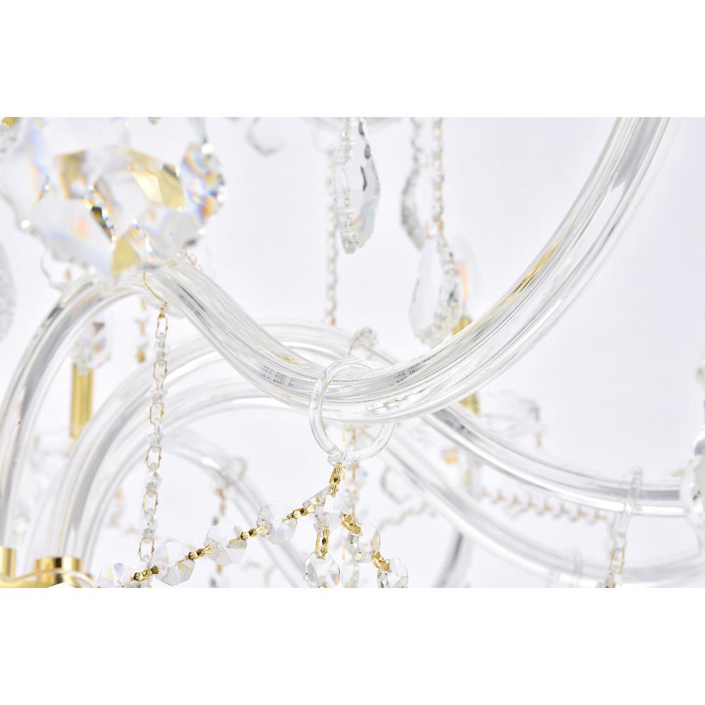 Verona 25 Light Gold Chandelier Clear Royal Cut Crystal. Picture 5