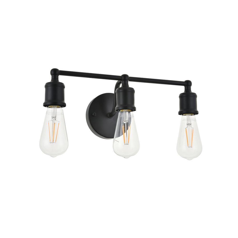 Serif 3 Light Black Wall Sconce. Picture 4