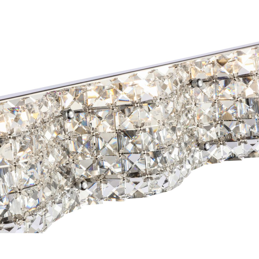 Ollie 4 Light Chrome And Clear Crystals Wall Sconce. Picture 11