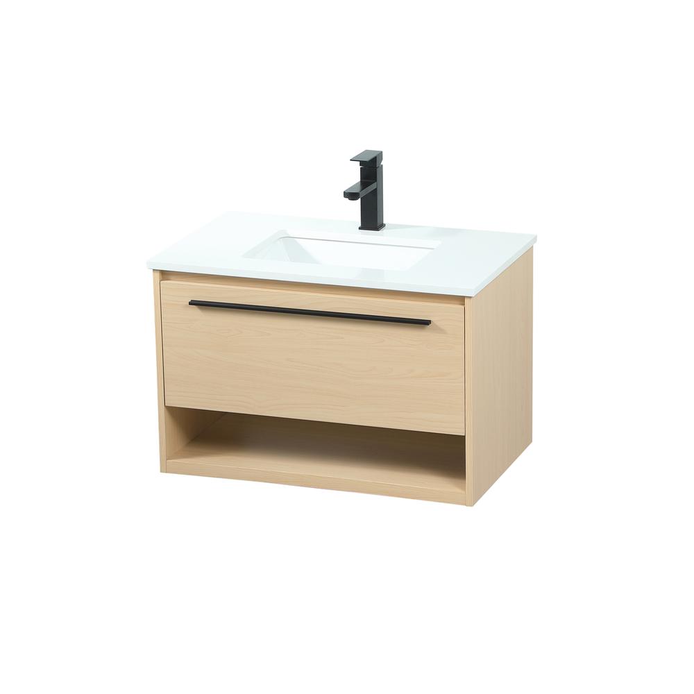 30 Inch Single Bathroom Vanity In Maple. Picture 8