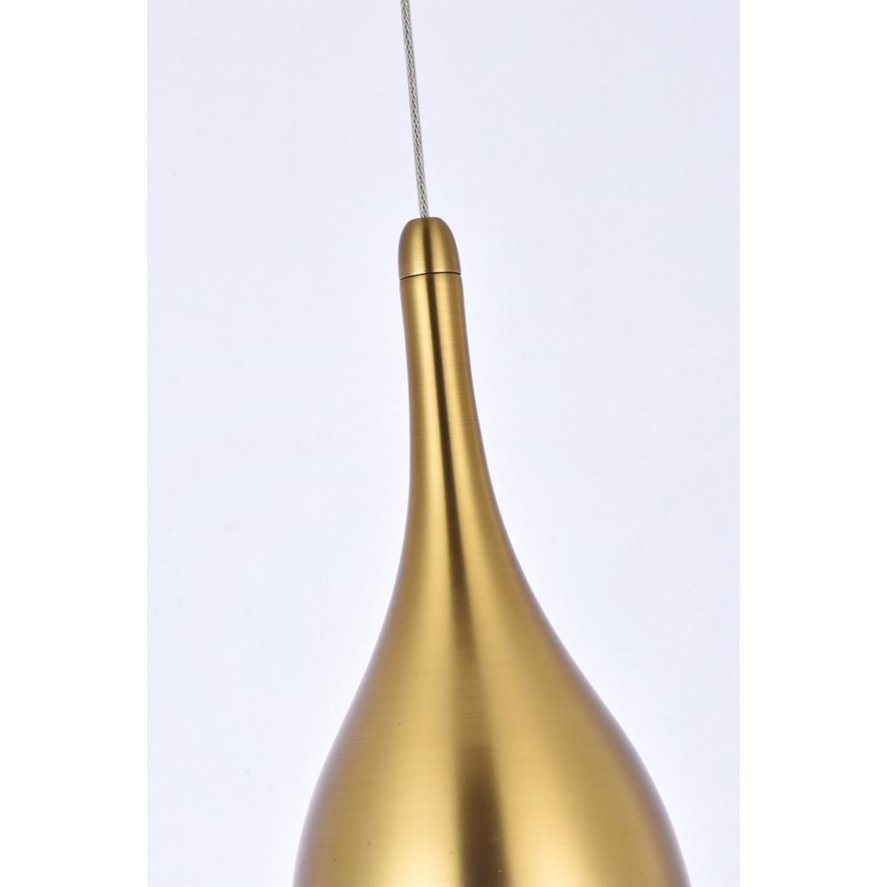 Amherst 5 Inch Led Pendant In Satin Gold. Picture 4