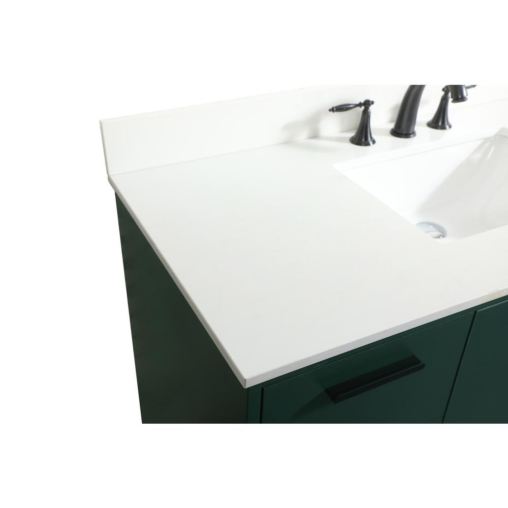 48 Inch Bathroom Vanity In Green With Backsplash. Picture 11