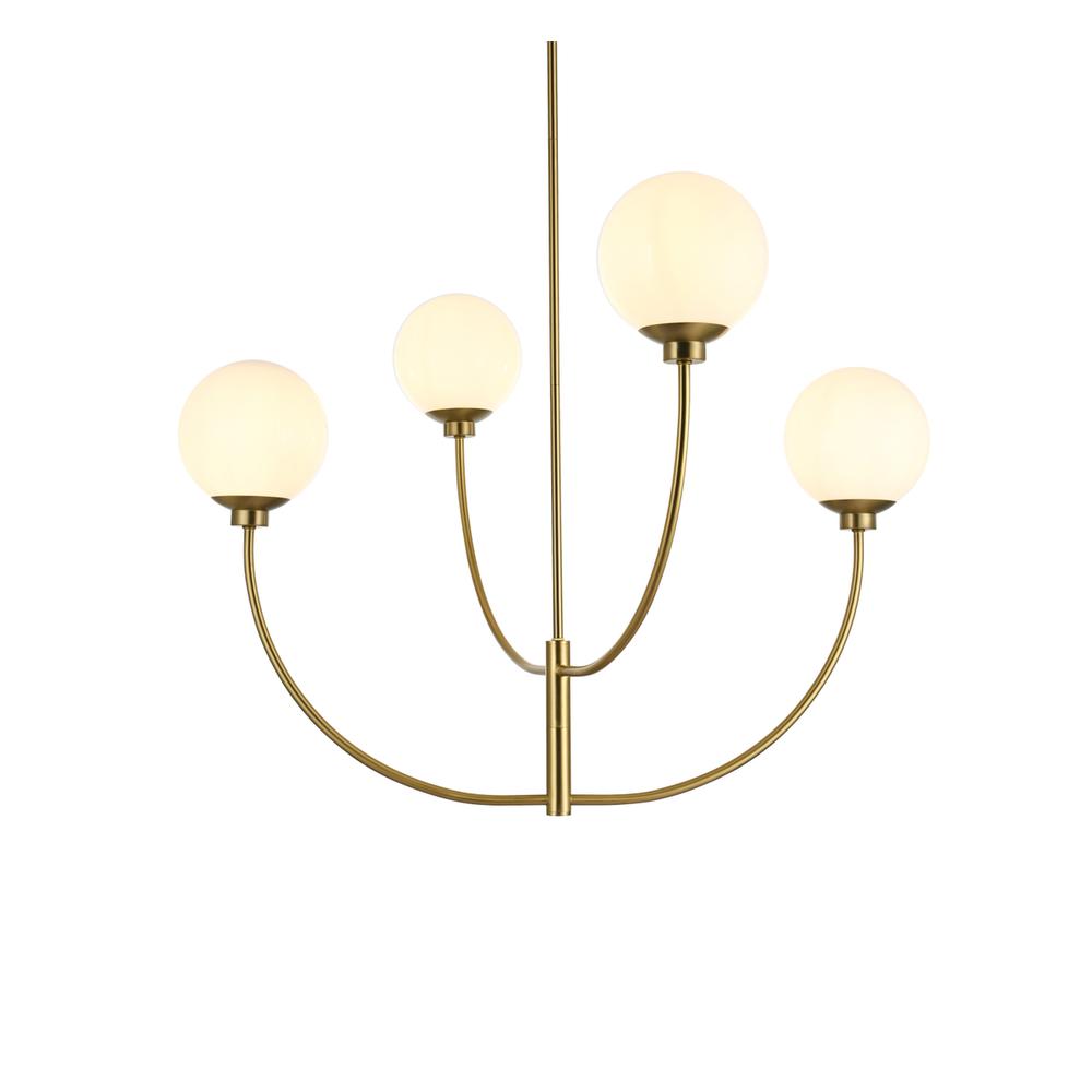 Nyomi 36 Inch Chandelier In Satin Gold. Picture 2