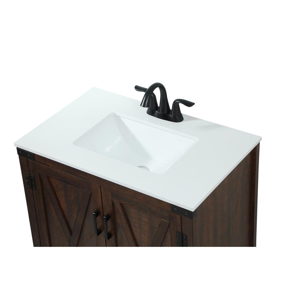 30 Inch Single Bathroom Vanity In Expresso. Picture 10