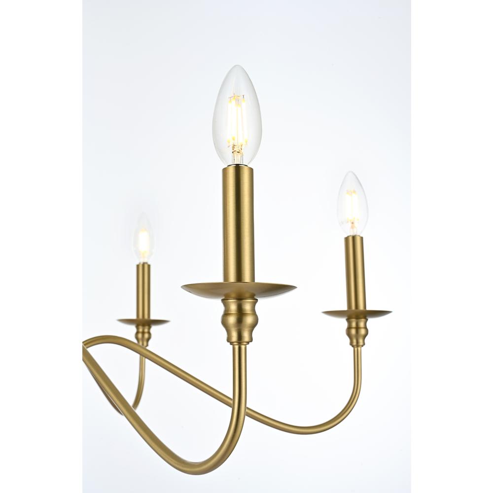 Rohan 30 Inch Chandelier In Satin Gold. Picture 4