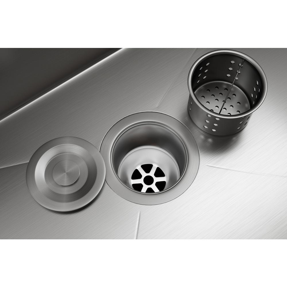 Stainless Steel Undermount Kitchen Sink L30''Xw18'' X H10". Picture 8