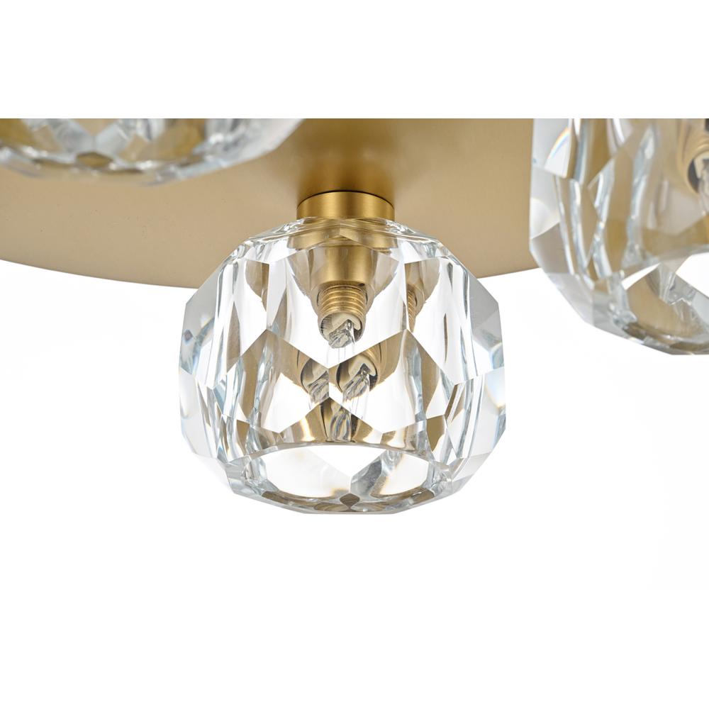 Graham 5 Light Ceiling Lamp In Gold. Picture 4