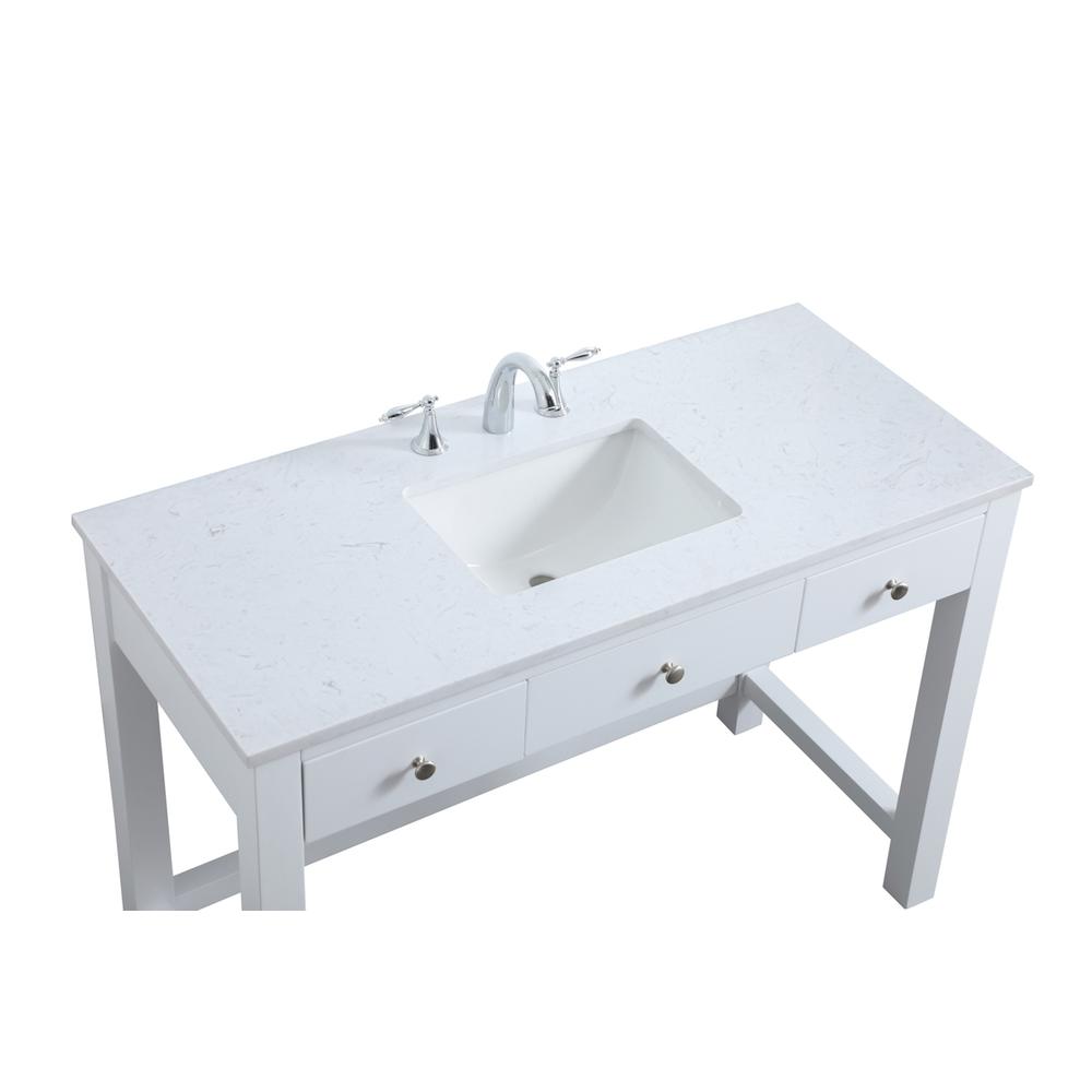 48 Inch Ada Compliant Bathroom Vanity In White. Picture 10