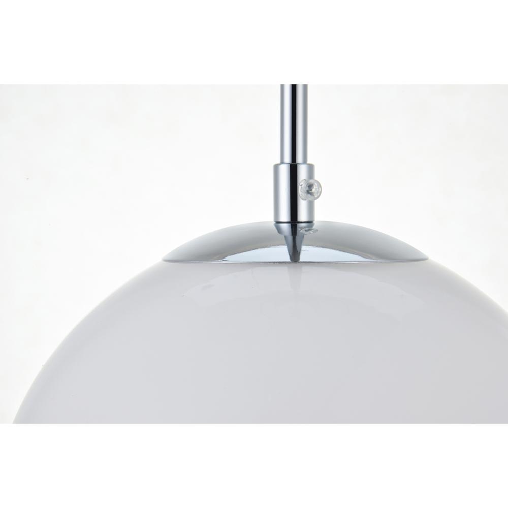 Baxter 3 Lights Chrome Pendant With Frosted White Glass. Picture 4