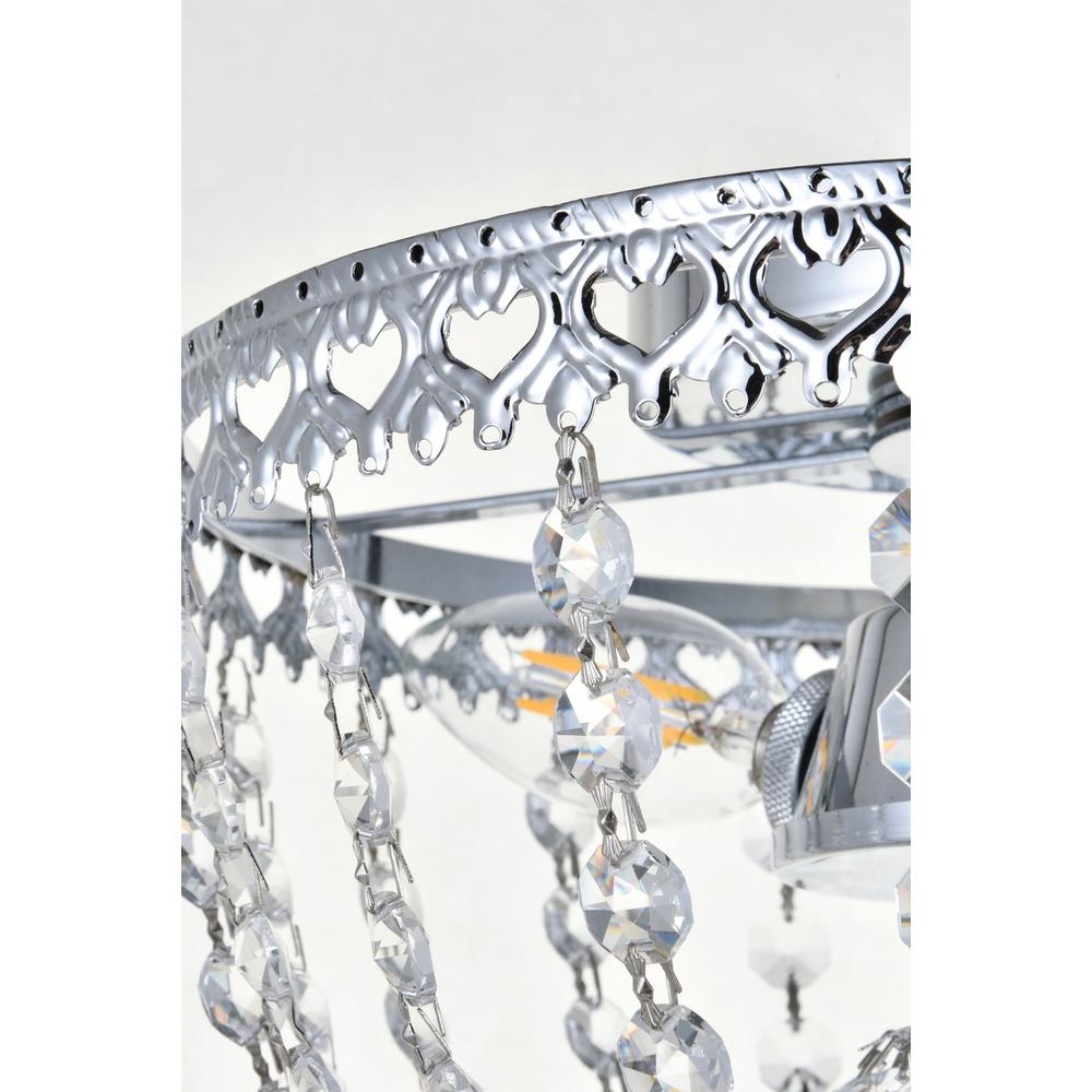Kylie 10 Inch Flush Mount In Chrome. Picture 4