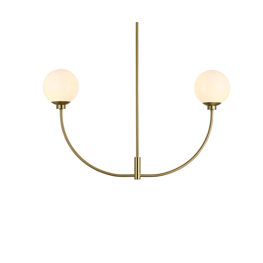 Nyomi 36 Inch Chandelier In Satin Gold. Picture 2