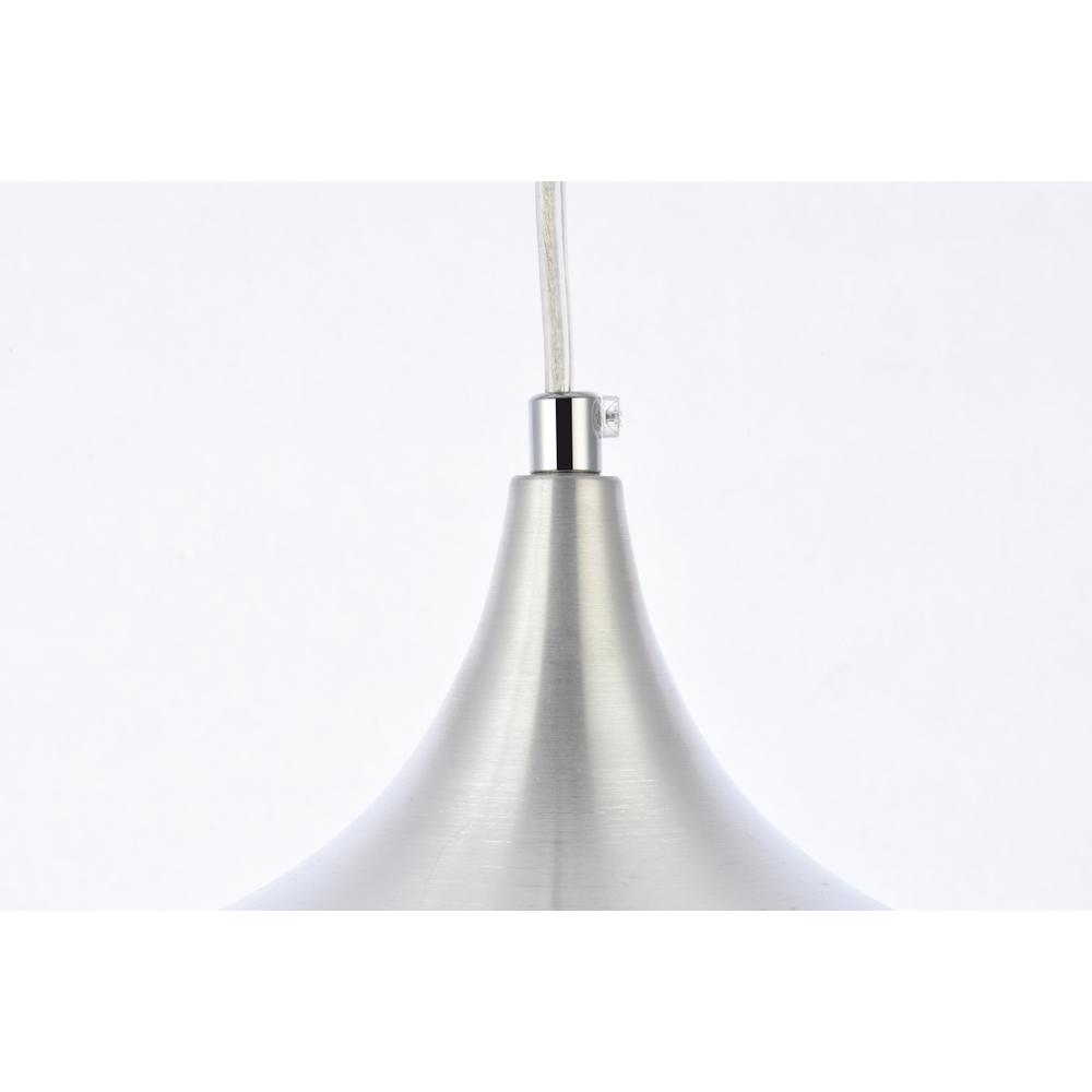 Nora 1 Light Burnished Nickel Plug-In Pendant. Picture 4