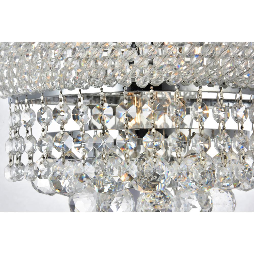 Primo 4 Light Chrome Wall Sconce Clear Royal Cut Crystal. Picture 4