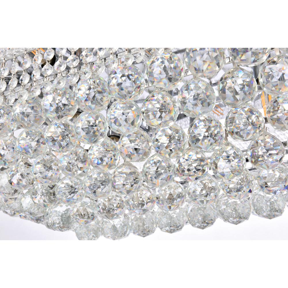 Primo 18 Light Chrome Flush Mount Clear Royal Cut Crystal. Picture 5