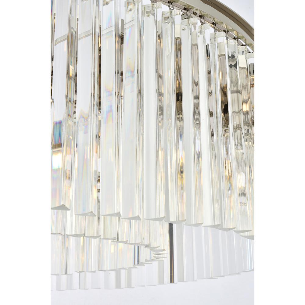 Sydney 10 Light Polished Nickel Chandelier Clear Royal Cut Crystal. Picture 5