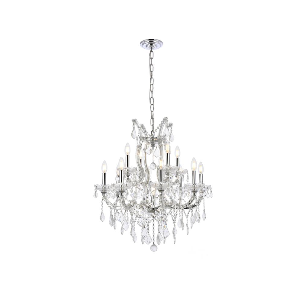 Maria Theresa 13 Light Chrome Chandelier Clear Royal Cut Crystal. Picture 1