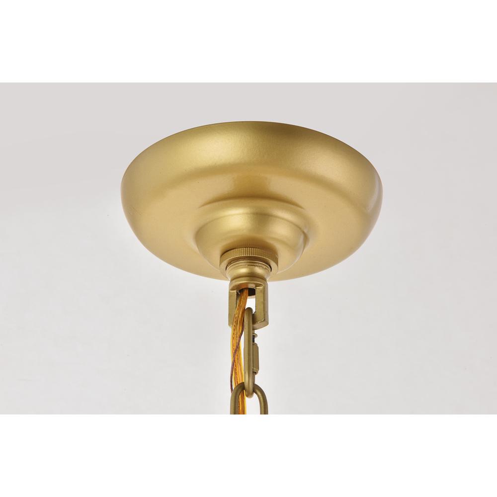 Selene 4 Light Brass Pendant. Picture 11