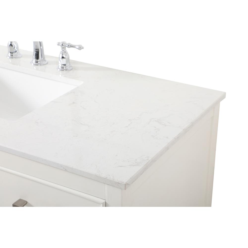 48 Inch Single Bathroom Vanity In White. Picture 11
