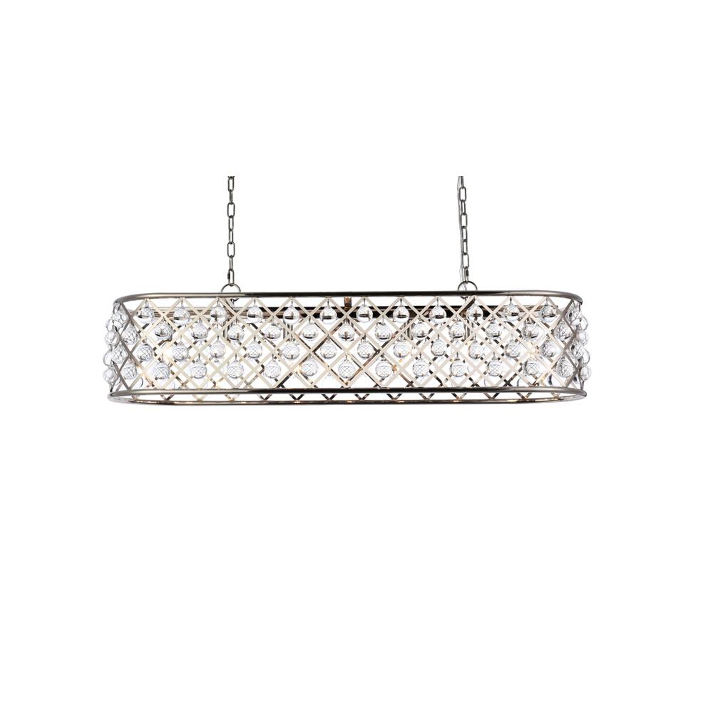 Madison 7 Light Polished Nickel Chandelier Clear Royal Cut Crystal. Picture 2