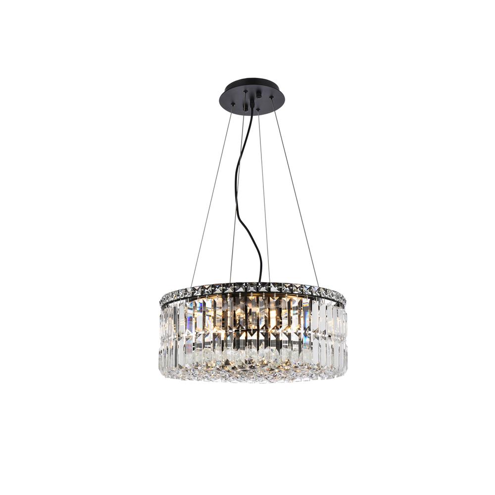 Maxime 20 Inch Black Chandelier. Picture 1