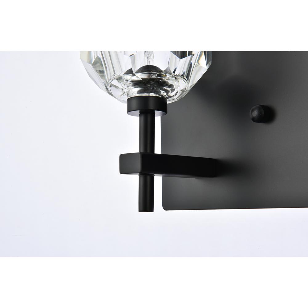 Graham 4 Light Wall Sconce In Black. Picture 4