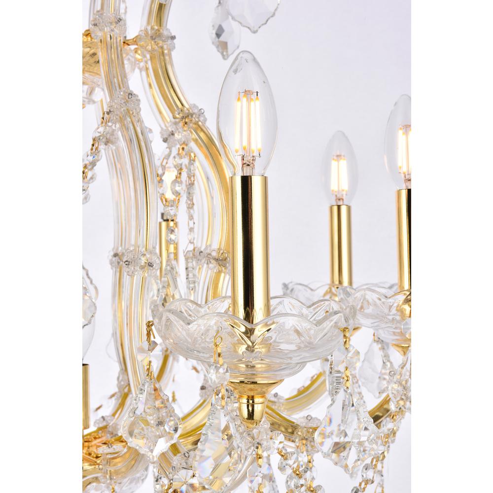 Maria Theresa 9 Light Gold Chandelier Clear Royal Cut Crystal. Picture 4
