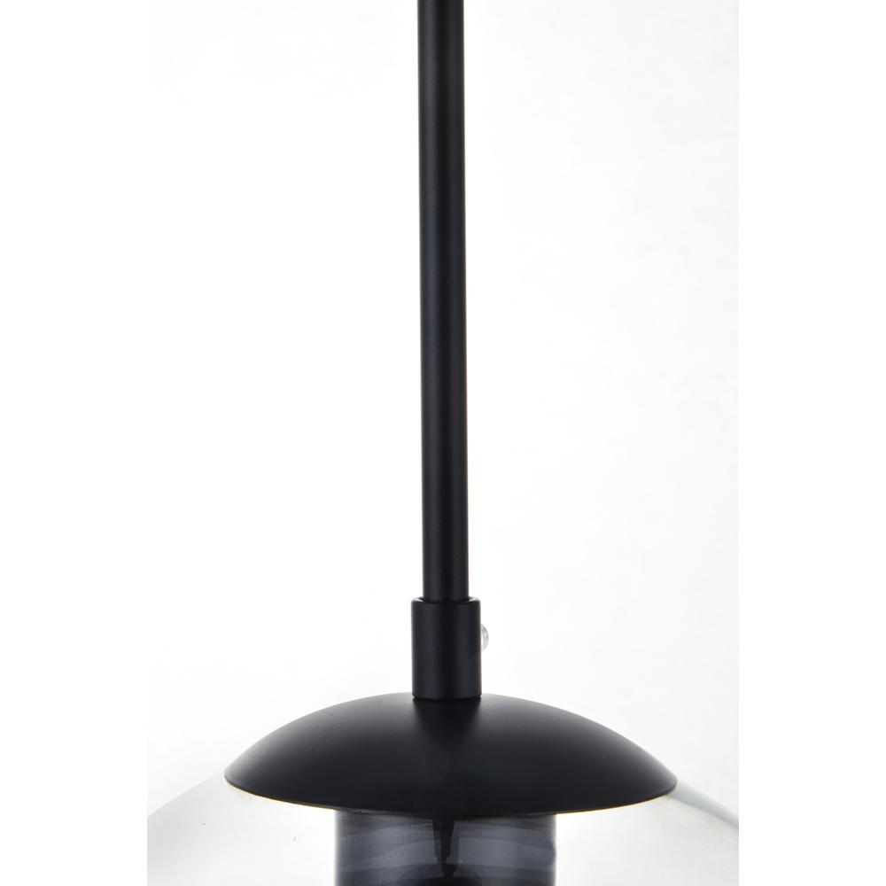 Baxter 1 Light Black Plug-In Pendant With Clear Glass. Picture 3