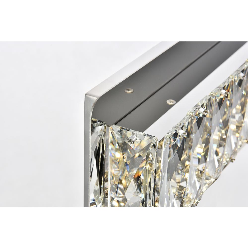 Monroe Integrated Led Chip Light Chrome Wall Sconce Clear Royal Cut Crystal. Picture 6
