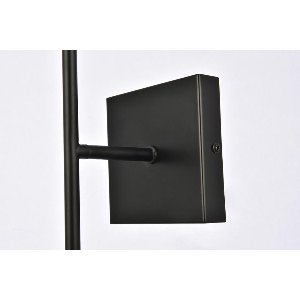Neri 1 Light Black And White Glass Wall Sconce. Picture 5
