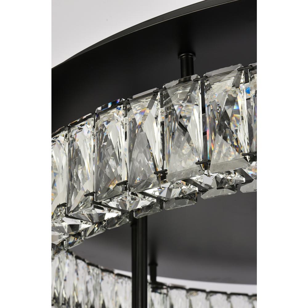 Monroe 33 Inch Led Double Flush Mount In Black. Picture 5