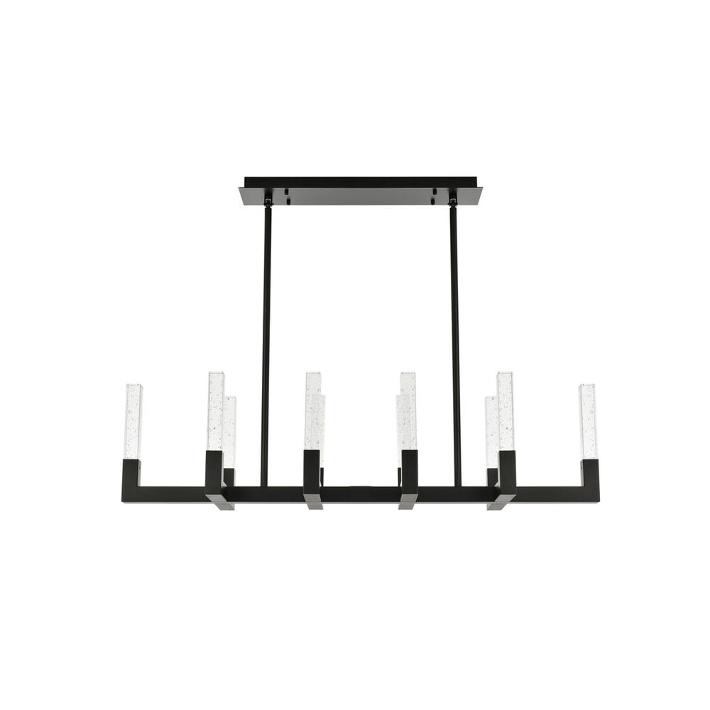 Noemi 48 Inch Adjustable Led Pendant In Black. Picture 1
