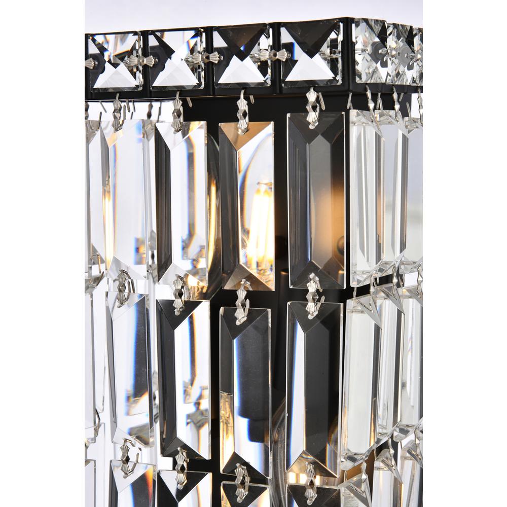 Maxime 6 Inch Black Wall Sconce. Picture 3