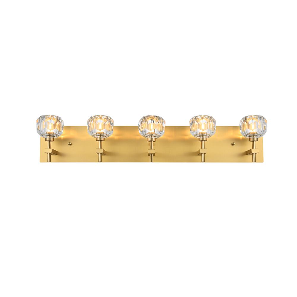 Graham 5 Light Wall Sconce In Gold. Picture 1
