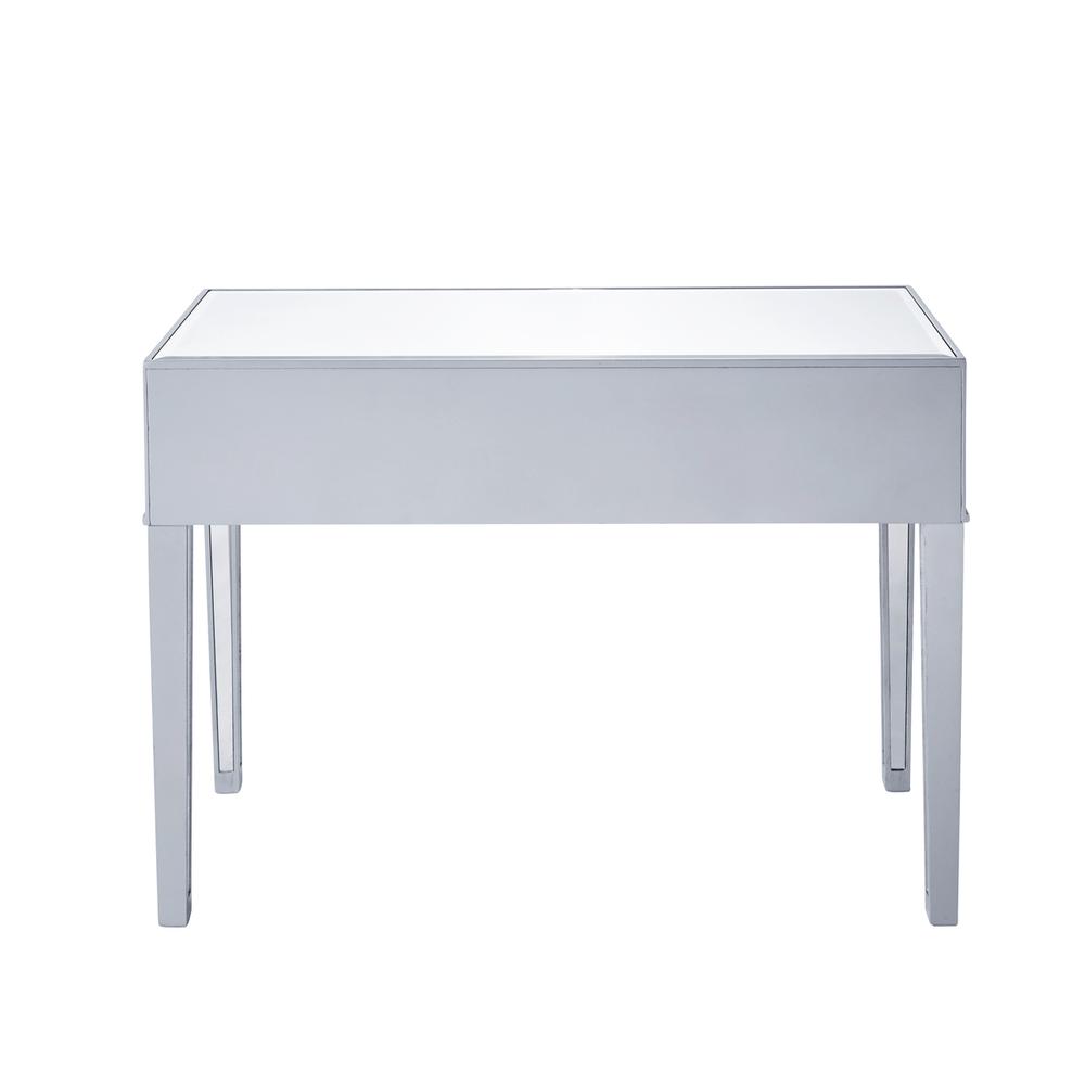Desk 42In. W X 18In. D X 30In. H In Antique Silver Paint. Picture 3