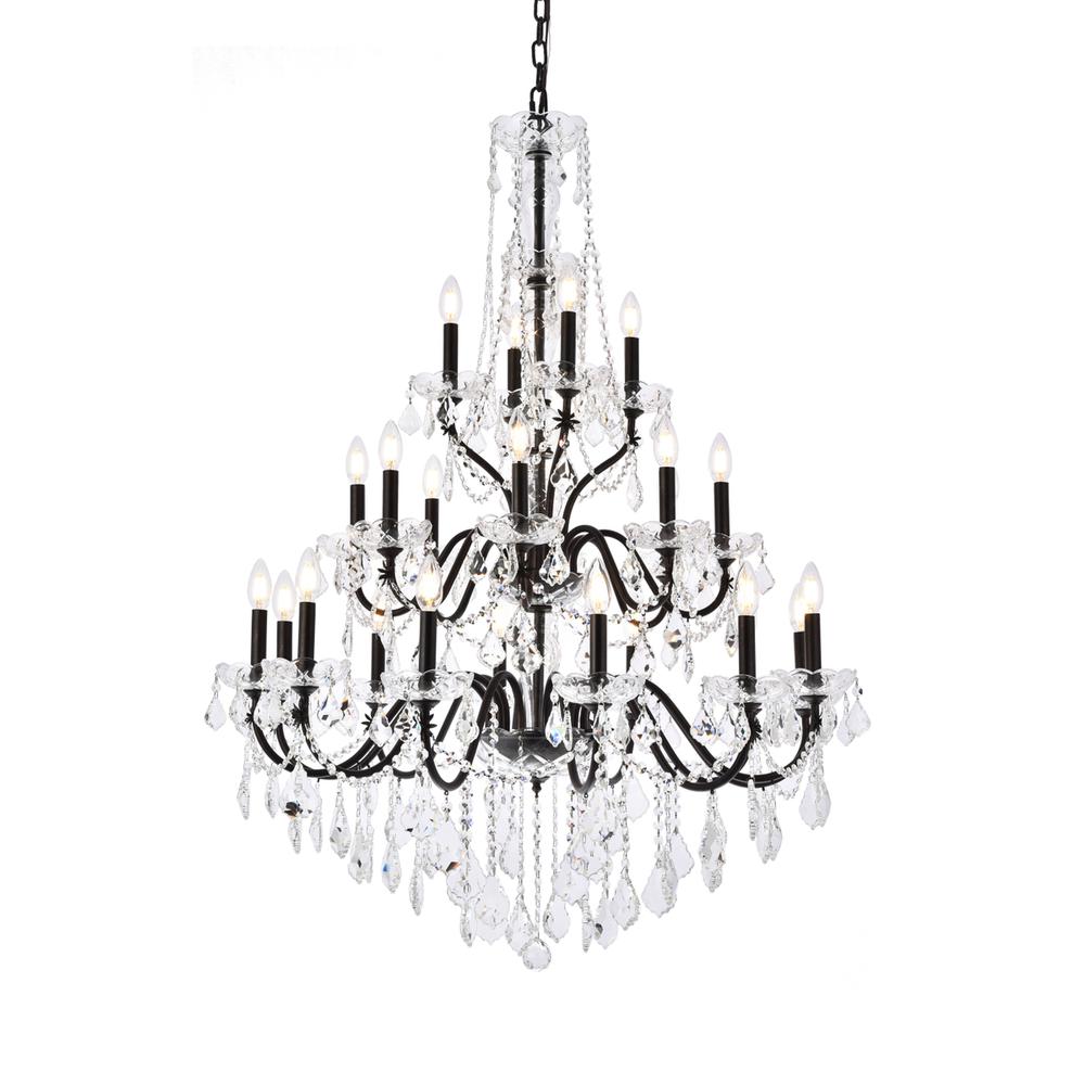 St. Francis 24 Light Dark Bronze Chandelier Clear Royal Cut Crystal. Picture 2