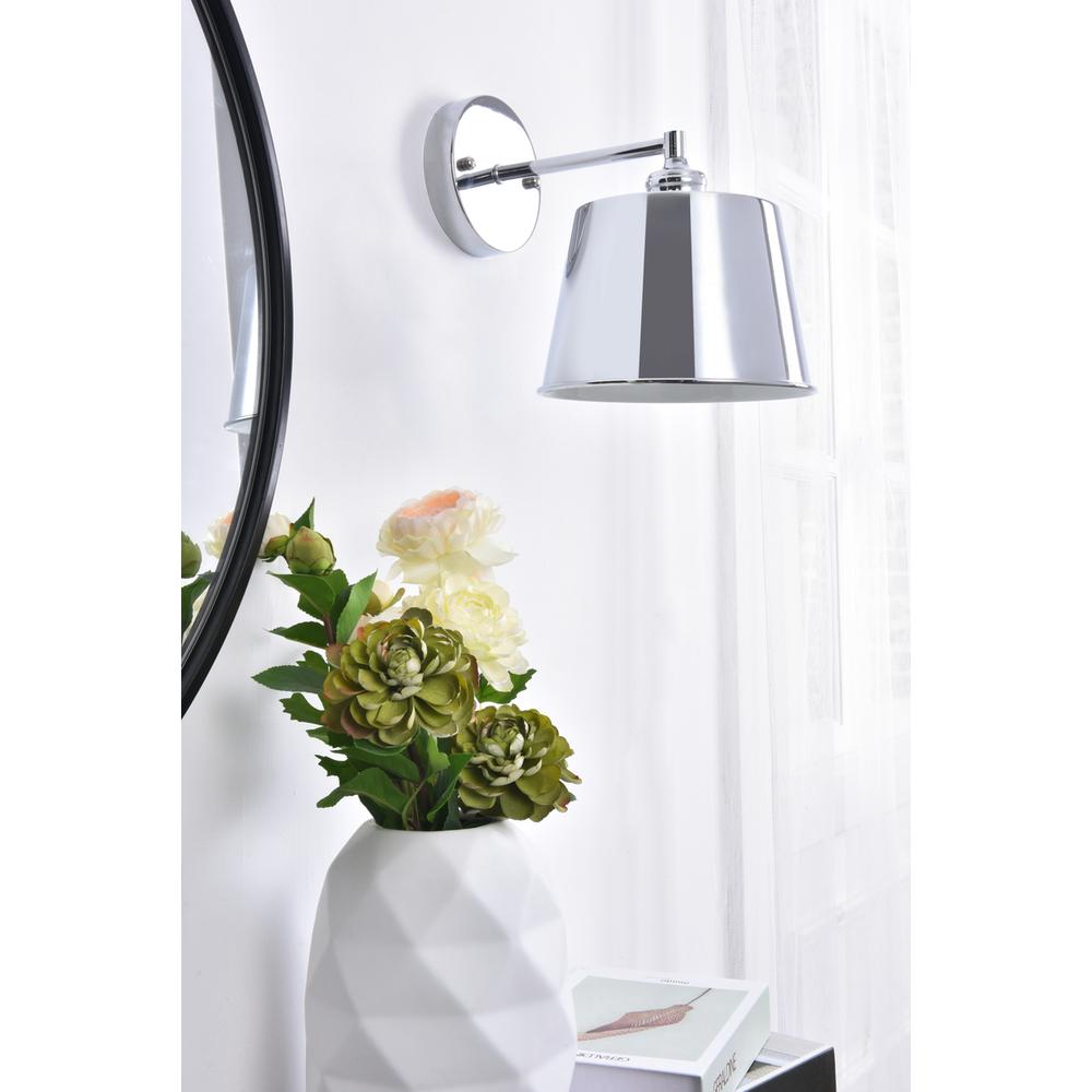 Nota 1 Light Chrome Wall Sconce. Picture 11