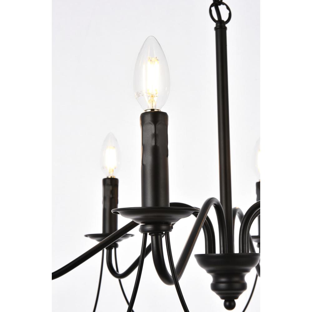 Westley 6 Lights Pendant In Black. Picture 4