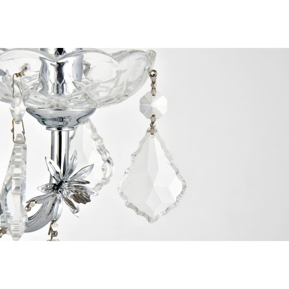 St. Francis 3 Light Chrome Wall Sconce Clear Royal Cut Crystal. Picture 4